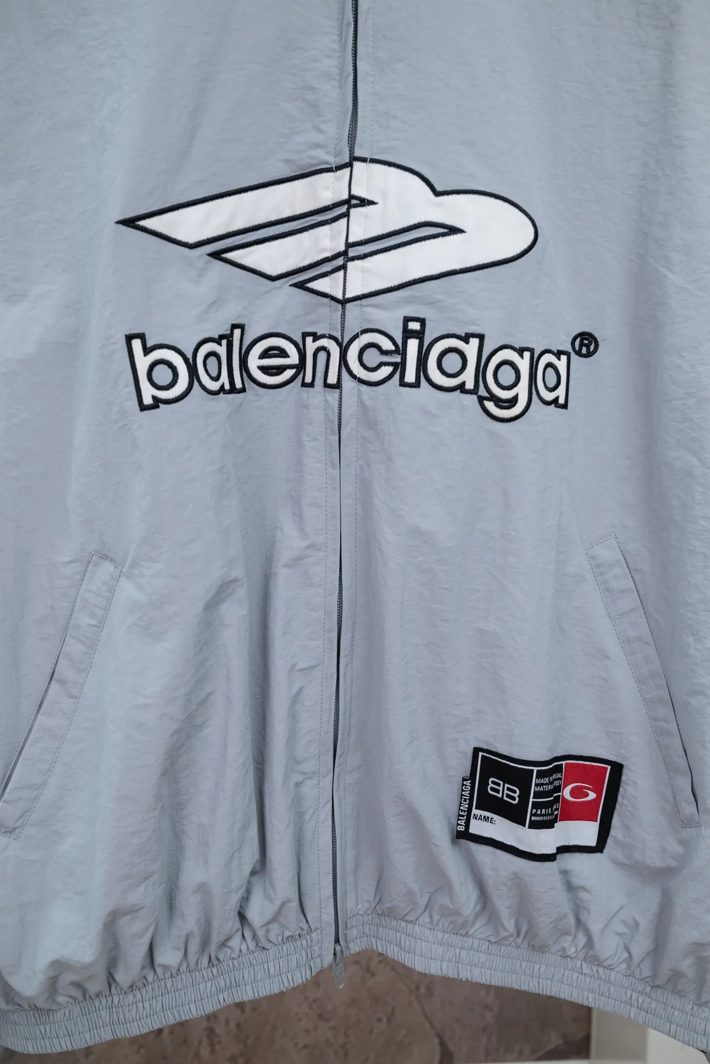Logo-Embroidered Waterproof Track Jacket D24021085 — view 5