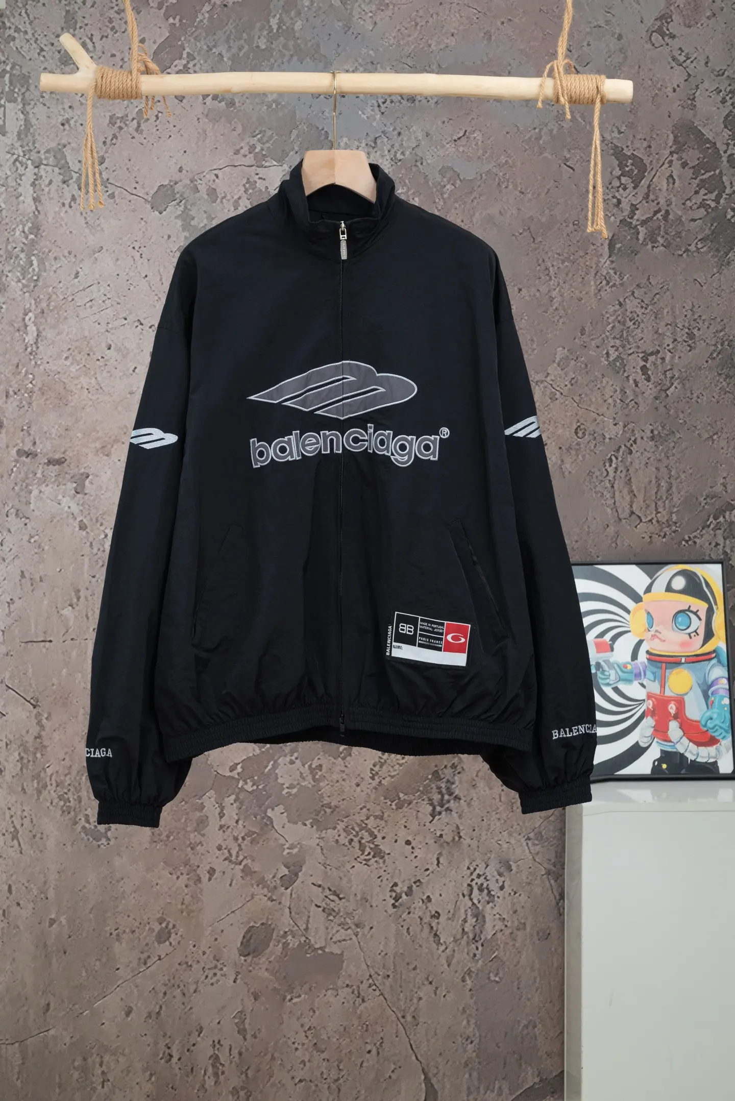 Logo-Embroidered Waterproof Track Jacket D24021081