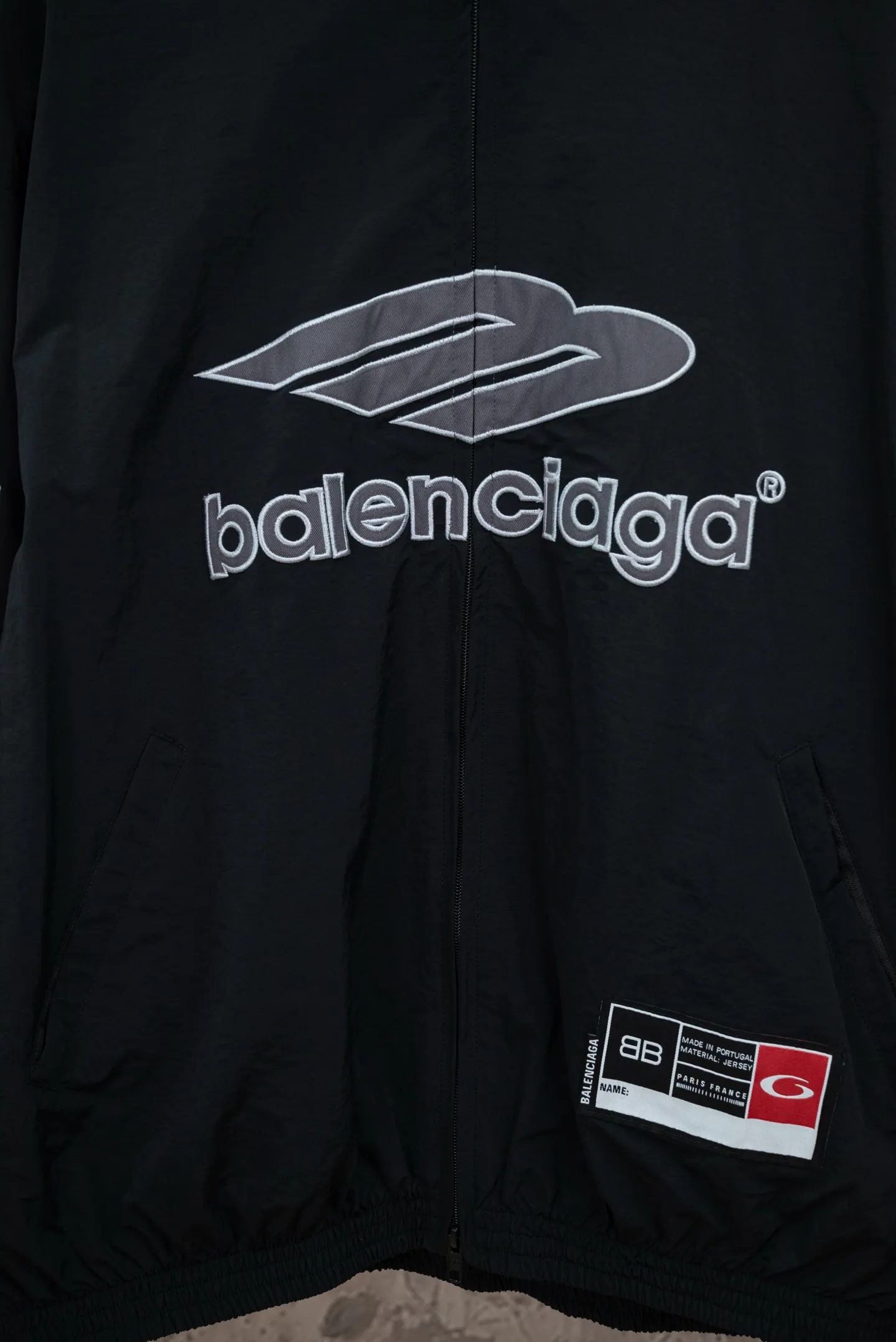 Logo-Embroidered Waterproof Track Jacket D24021081 — view 6