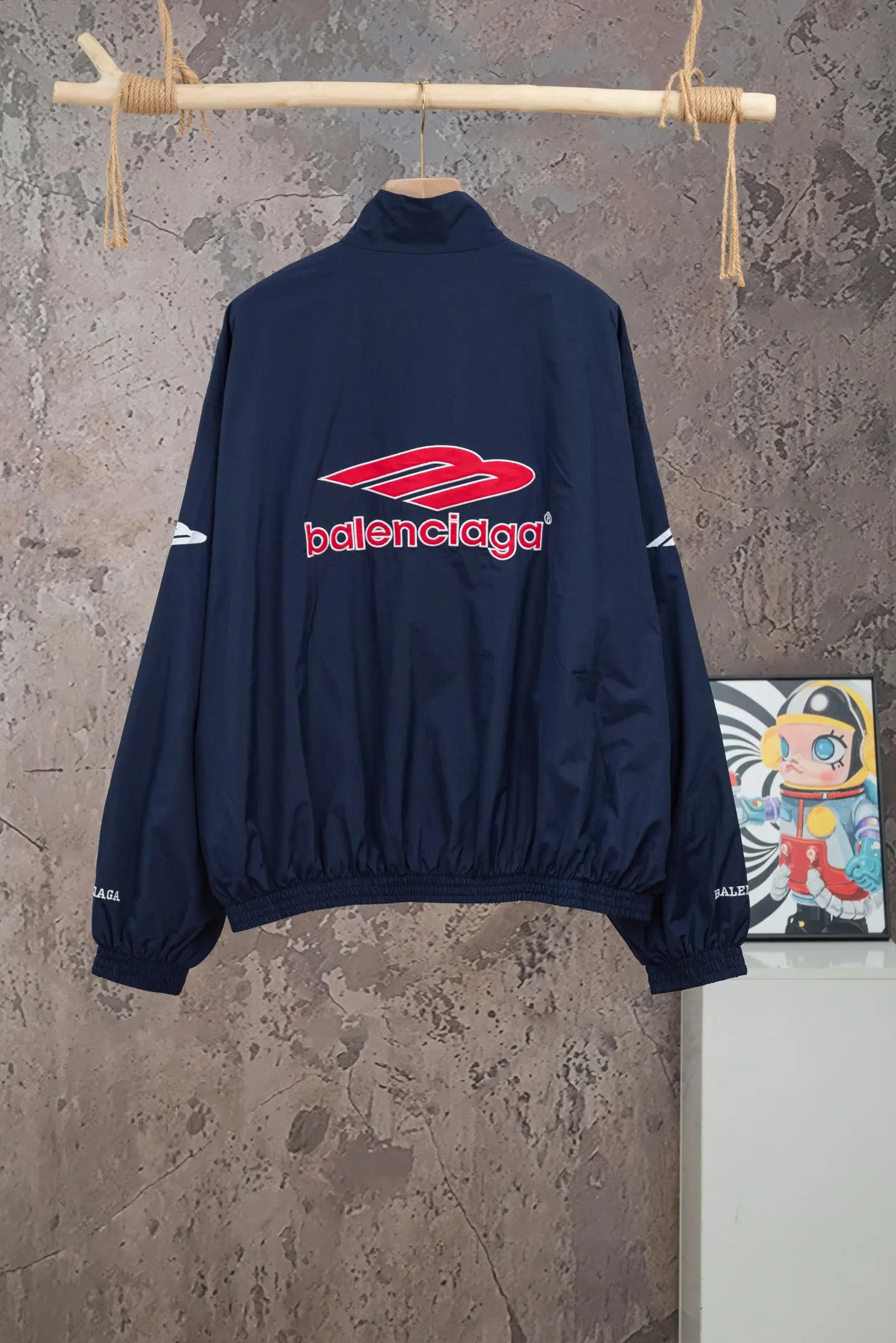 Embroidered Logo Waterproof Track Jacket D24021083 — view 2