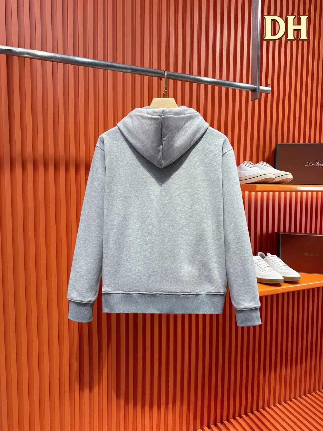 Anagram Logo Embroidered Zip-Up Hoodie D24521013 — view 2