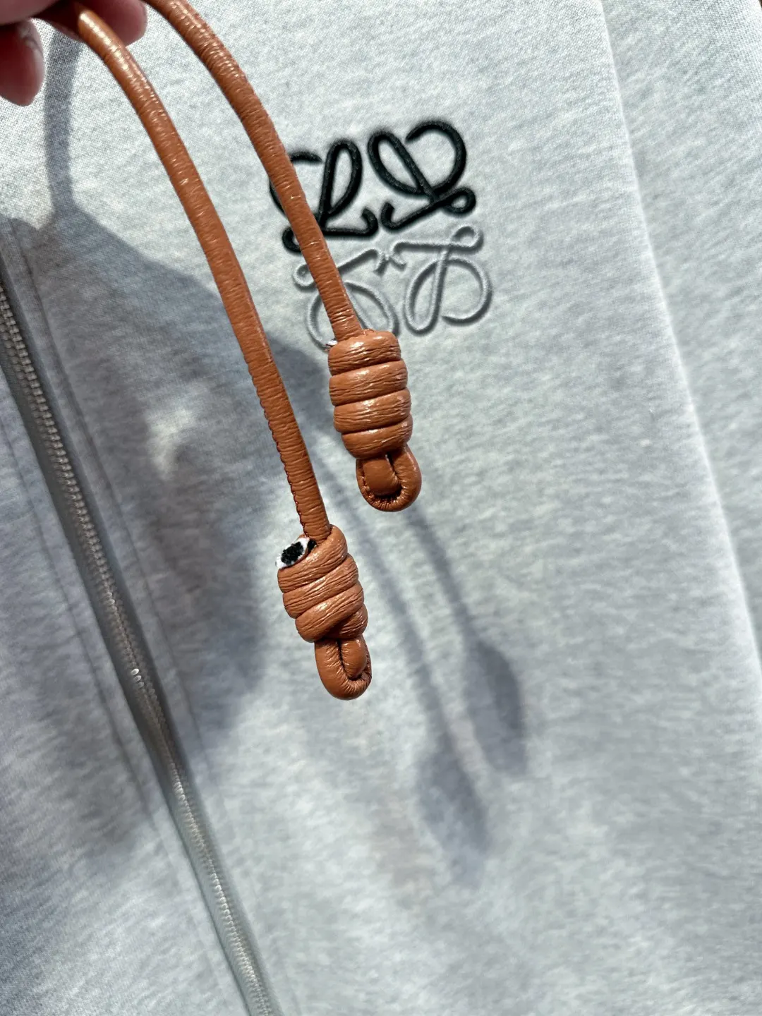 Anagram Logo Embroidered Zip-Up Hoodie D24521013 — view 7