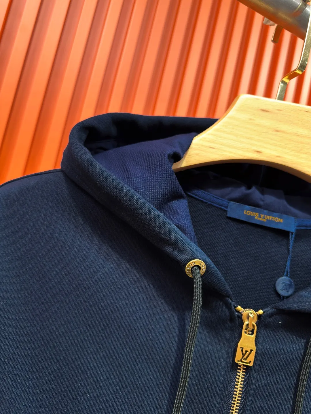 Embroidered Monogram Zip-Up Hoodie D24521021 — view 7