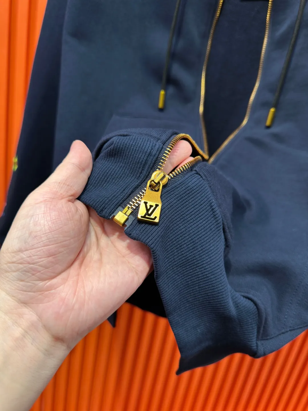 Embroidered Monogram Zip-Up Hoodie D24521021 — view 11