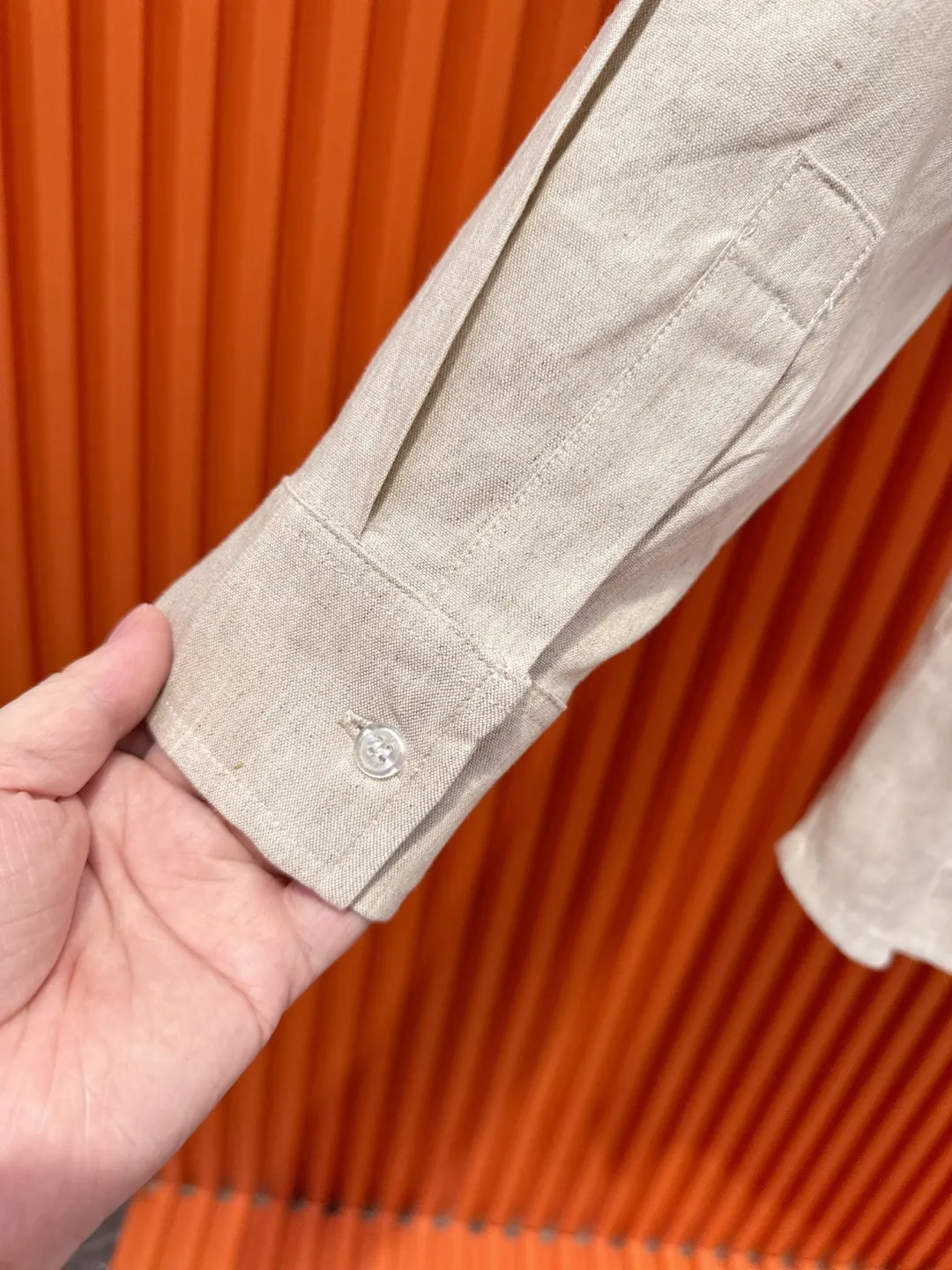 Embroidered Tencel-Linen Shirt and Trousers Set D41021017 — view 15