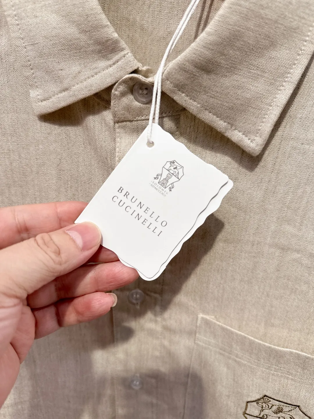 Embroidered Tencel-Linen Shirt and Trousers Set D41021017 — view 18