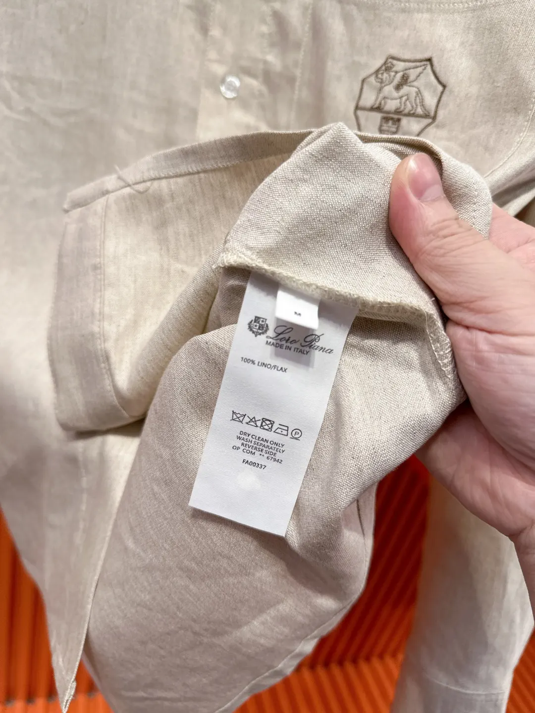 Embroidered Tencel-Linen Shirt and Trousers Set D41021017 — view 19