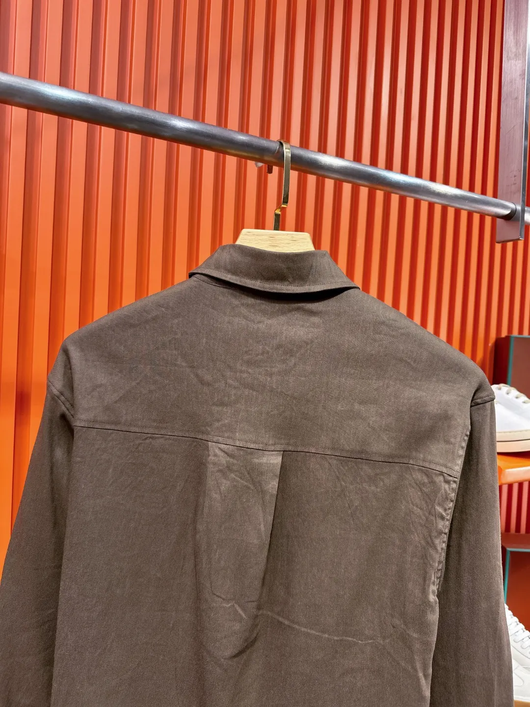 Embroidered Tencel-Linen Shirt and Trousers Set D41021018 — view 15