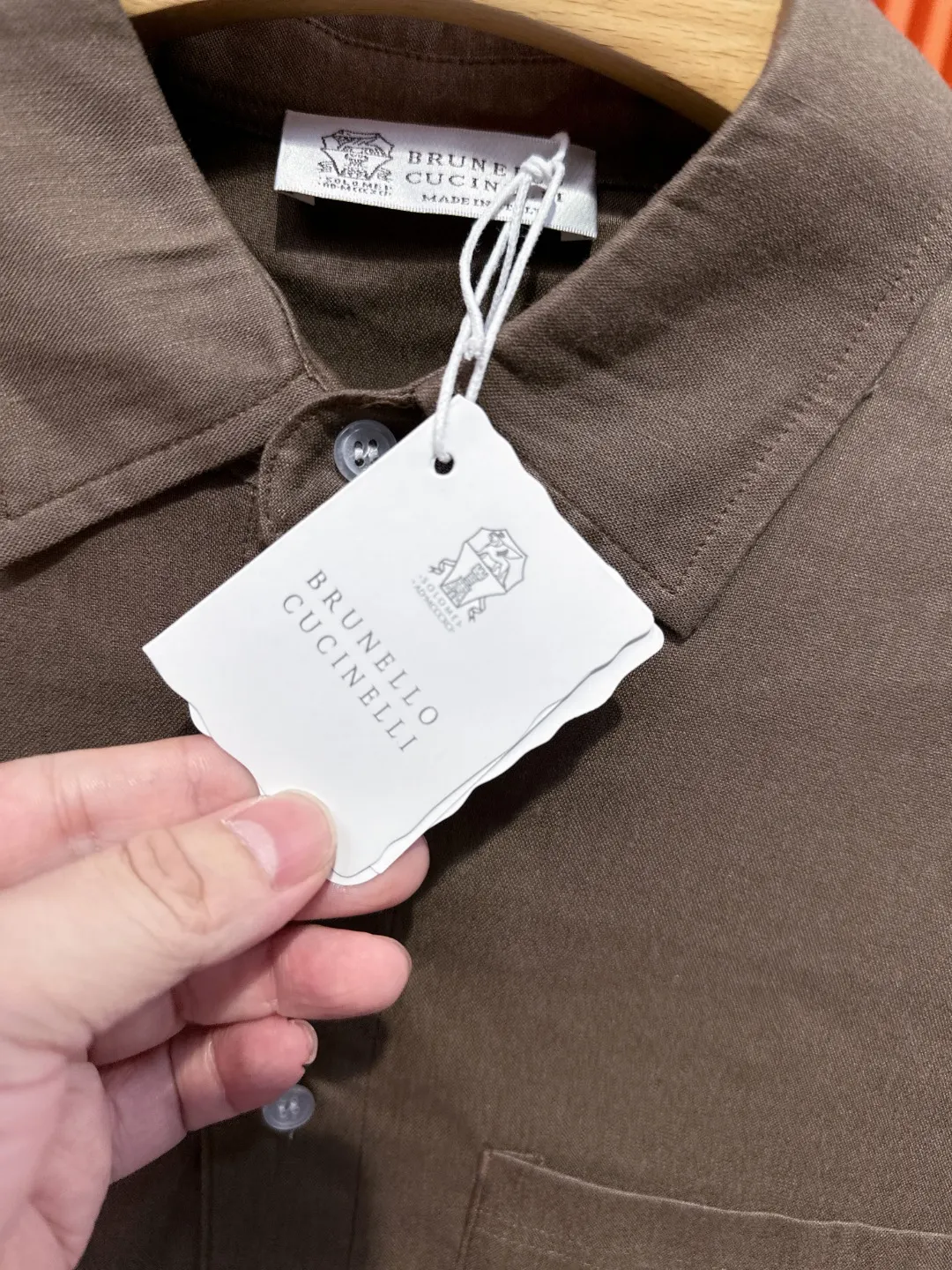 Embroidered Tencel-Linen Shirt and Trousers Set D41021018 — view 17