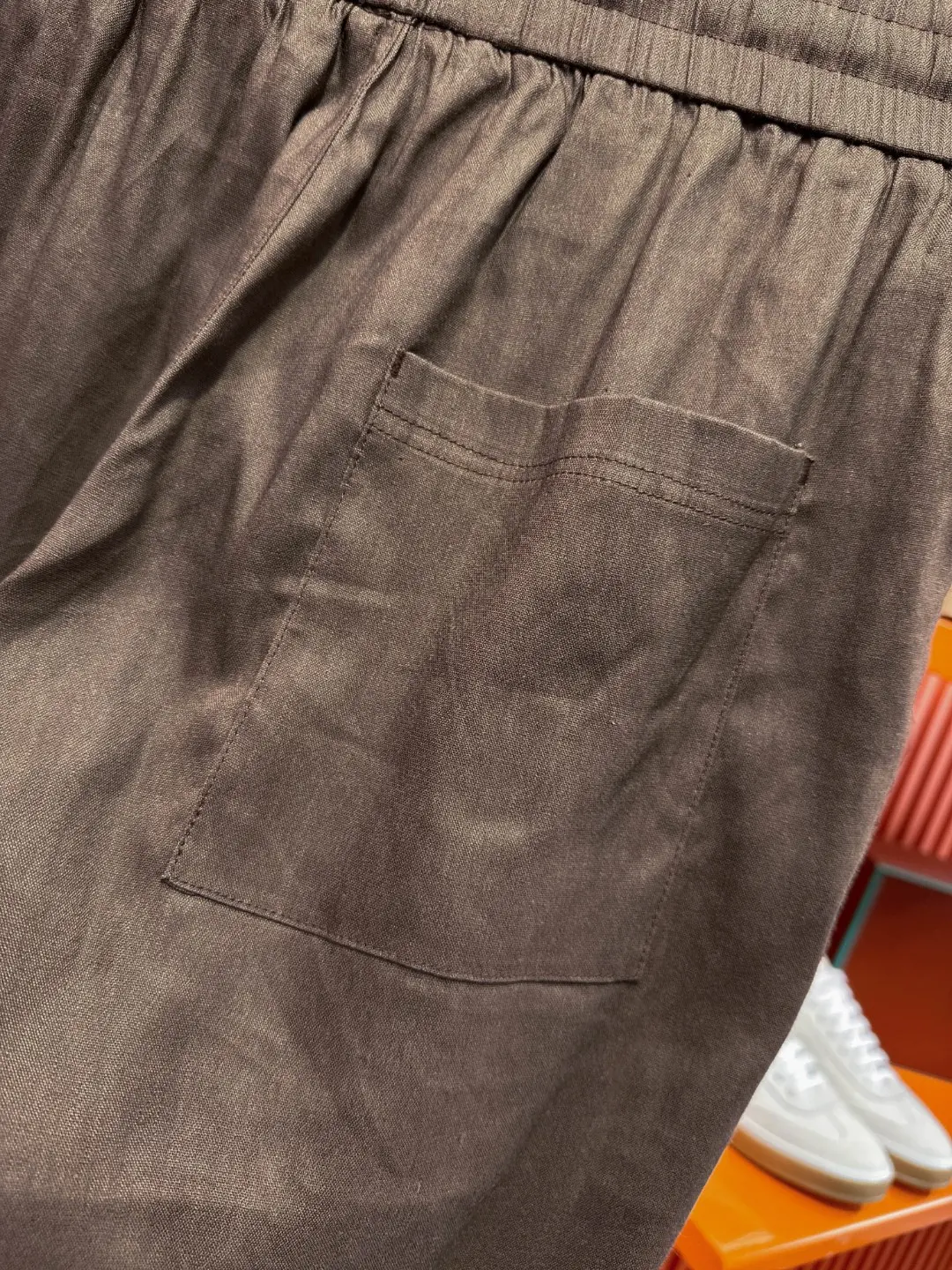 Embroidered Tencel-Linen Shirt and Trousers Set D41021018 — view 20