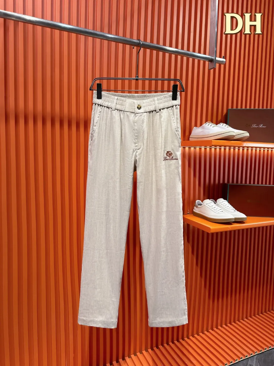 Linen and Tencel Blend Shirt and Trousers Set D41021015 — view 5