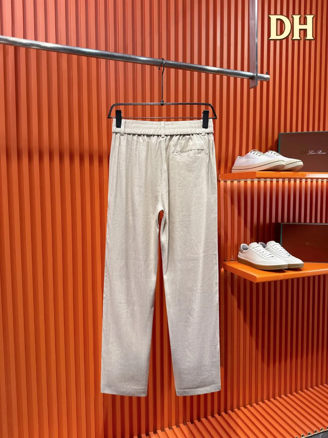Linen and Tencel Blend Shirt and Trousers Set D41021015 — view 6