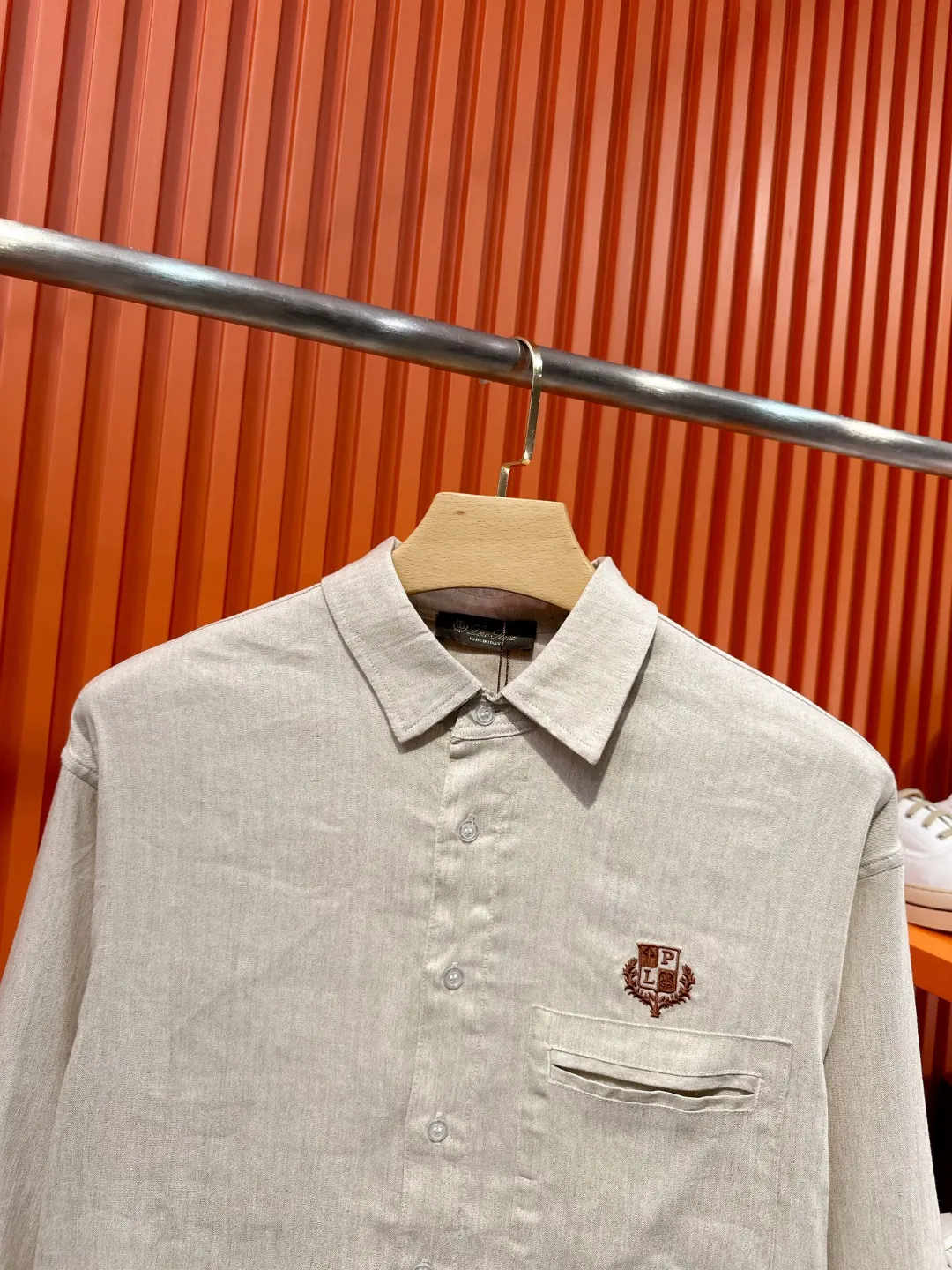 Linen and Tencel Blend Shirt and Trousers Set D41021015 — view 7