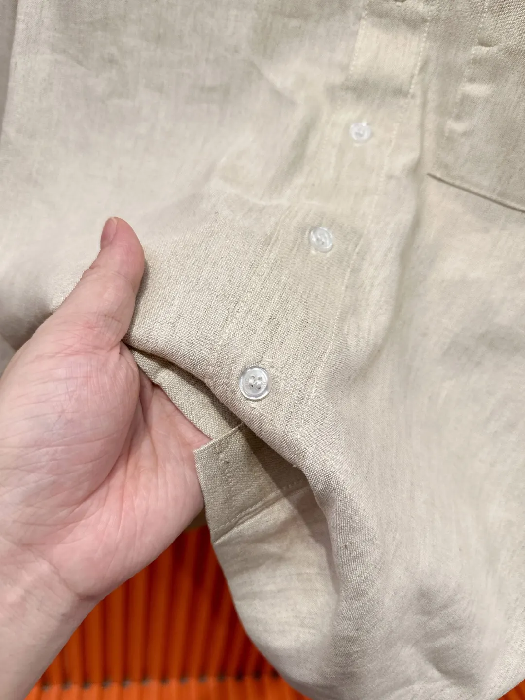 Linen and Tencel Blend Shirt and Trousers Set D41021015 — view 11
