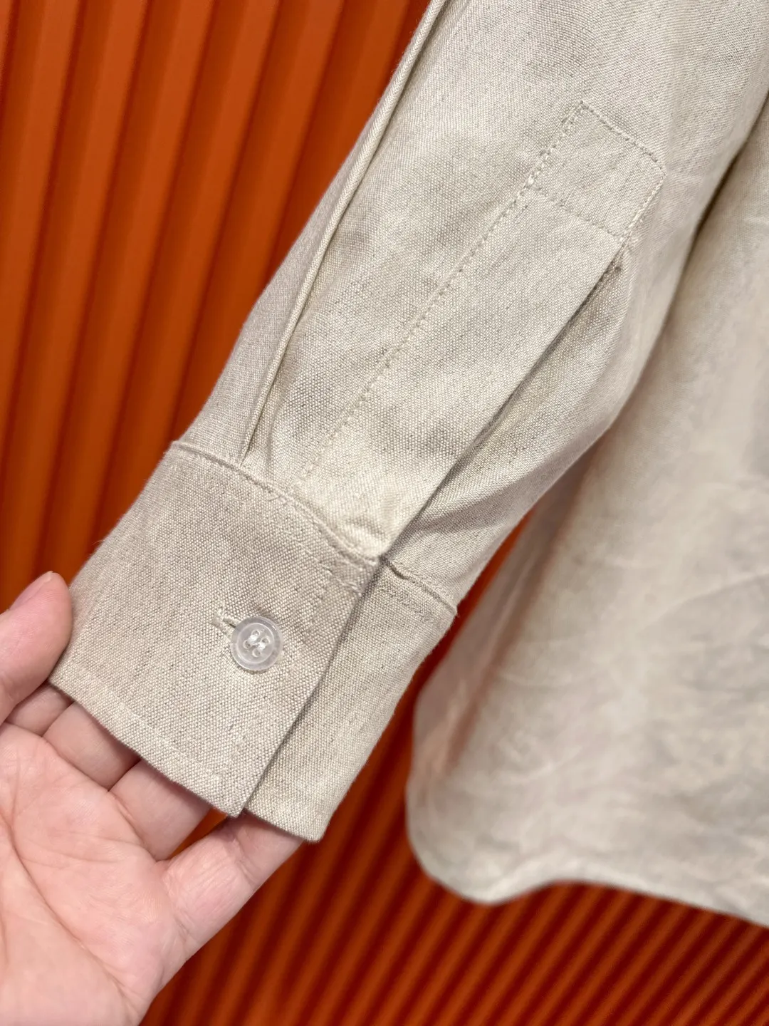 Linen and Tencel Blend Shirt and Trousers Set D41021015 — view 12