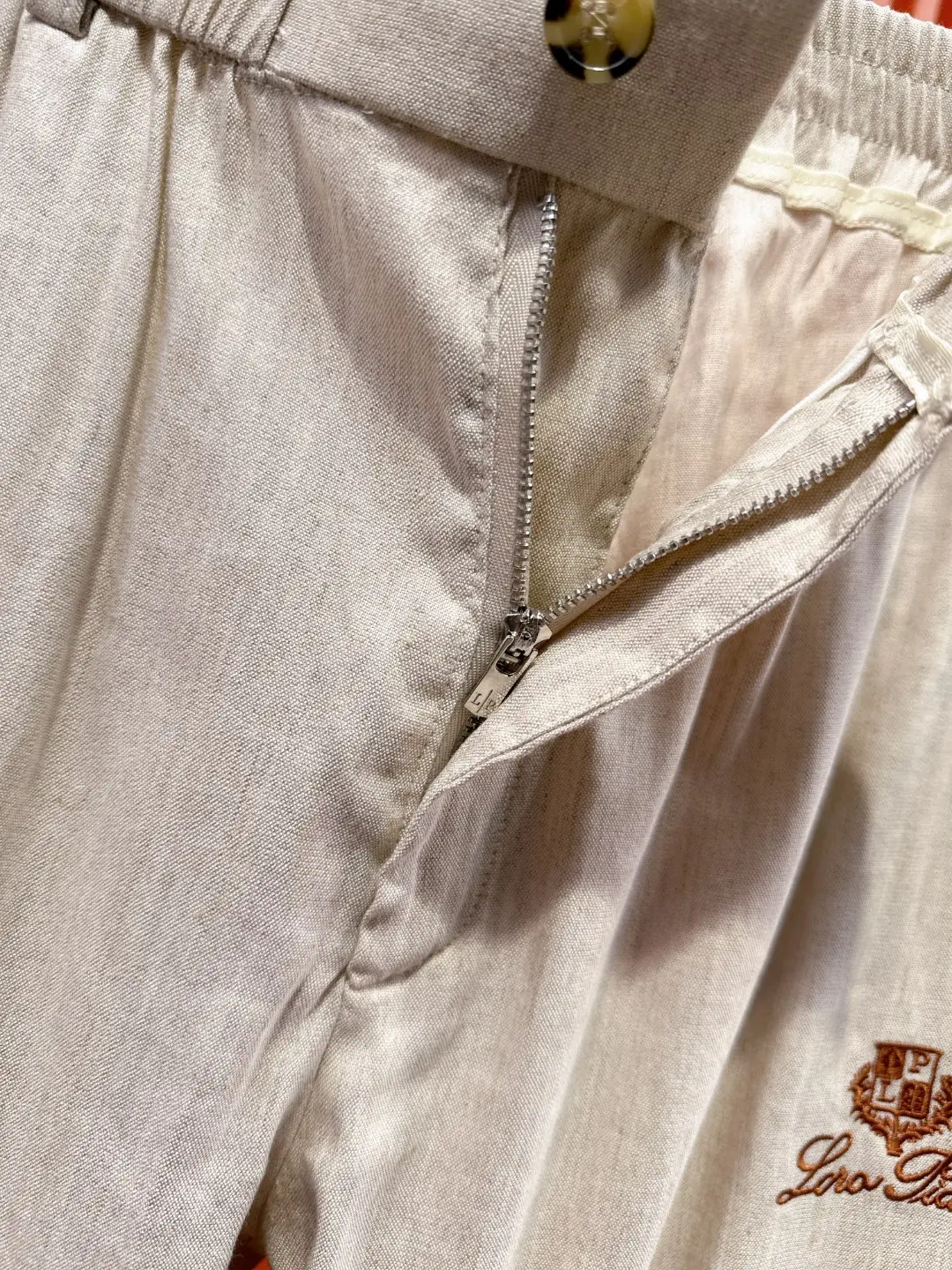 Linen and Tencel Blend Shirt and Trousers Set D41021015 — view 20