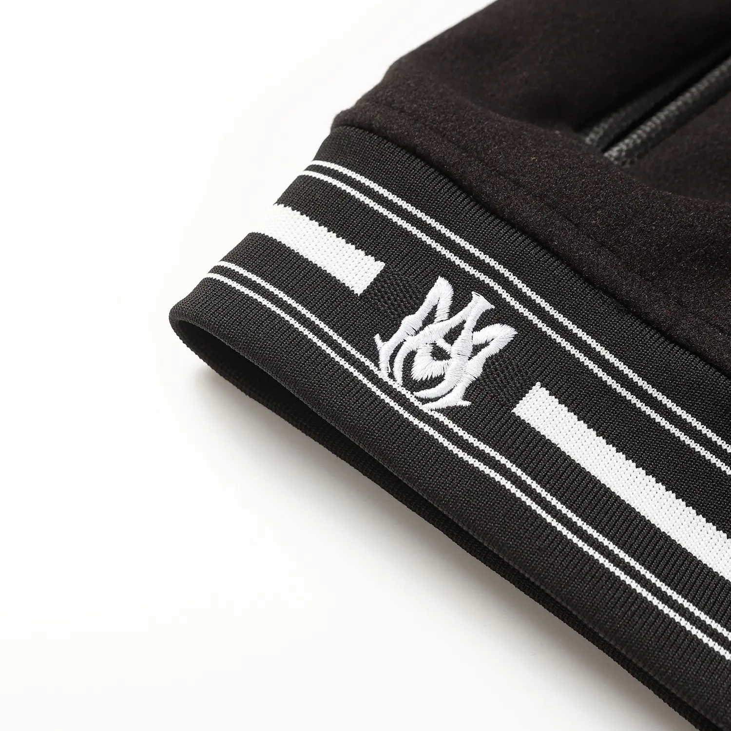Tiger Embroidered Leather-Sleeved Varsity Jacket D24523475 — view 6