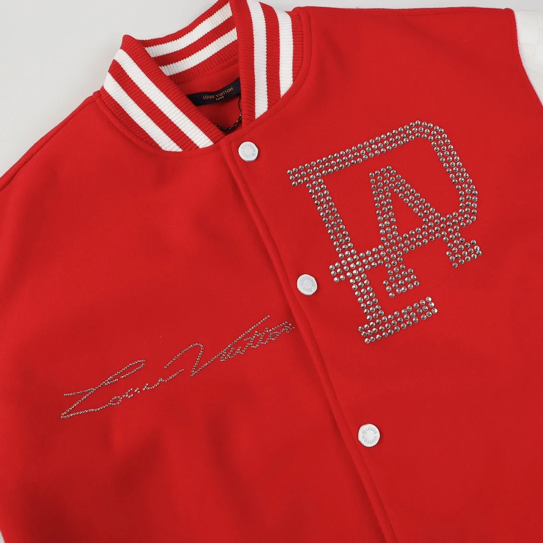 Embellished Damier Sleeve Varsity Jacket D27023471 — view 2