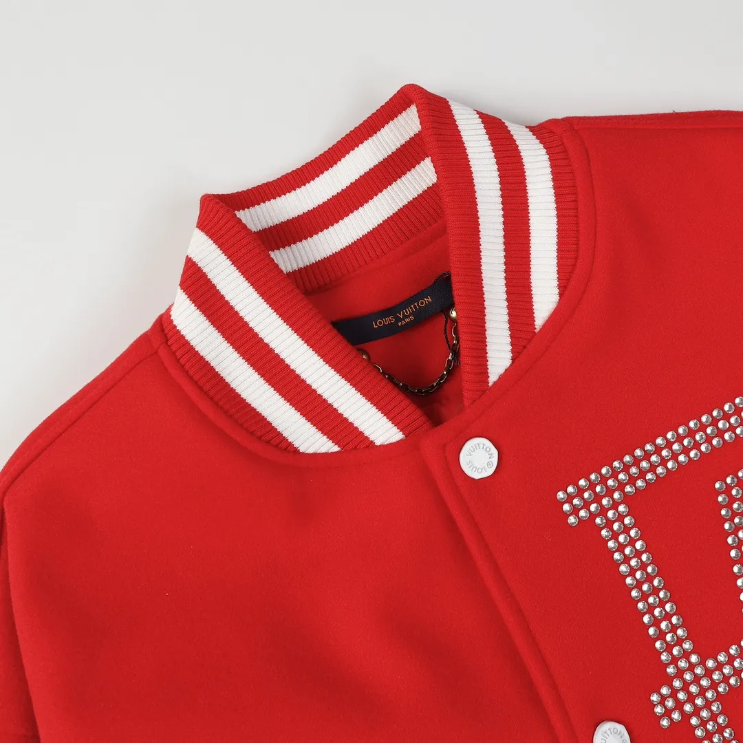 Embellished Damier Sleeve Varsity Jacket D27023471 — view 3