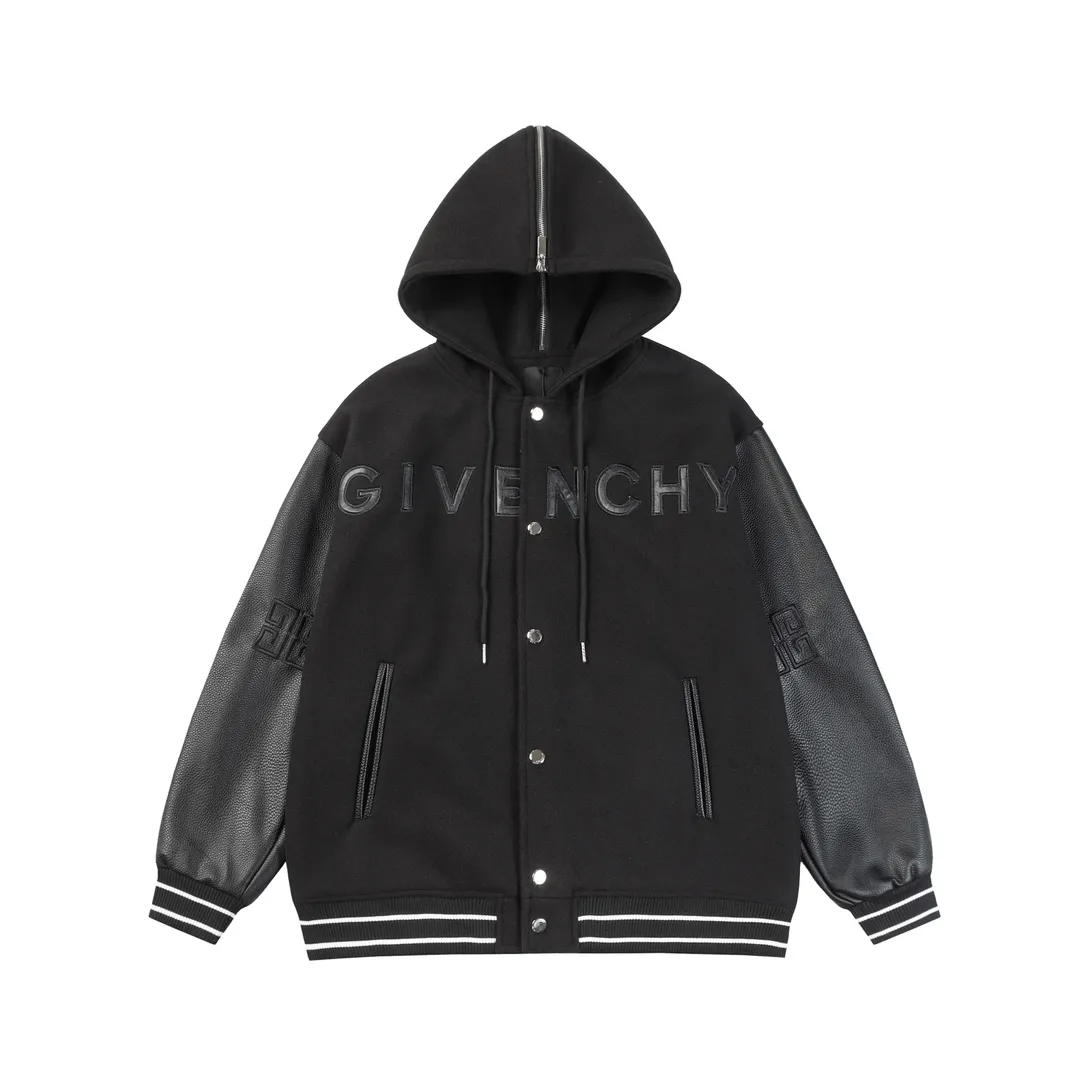 Logo Patch Hooded Varsity Jacket D27023479