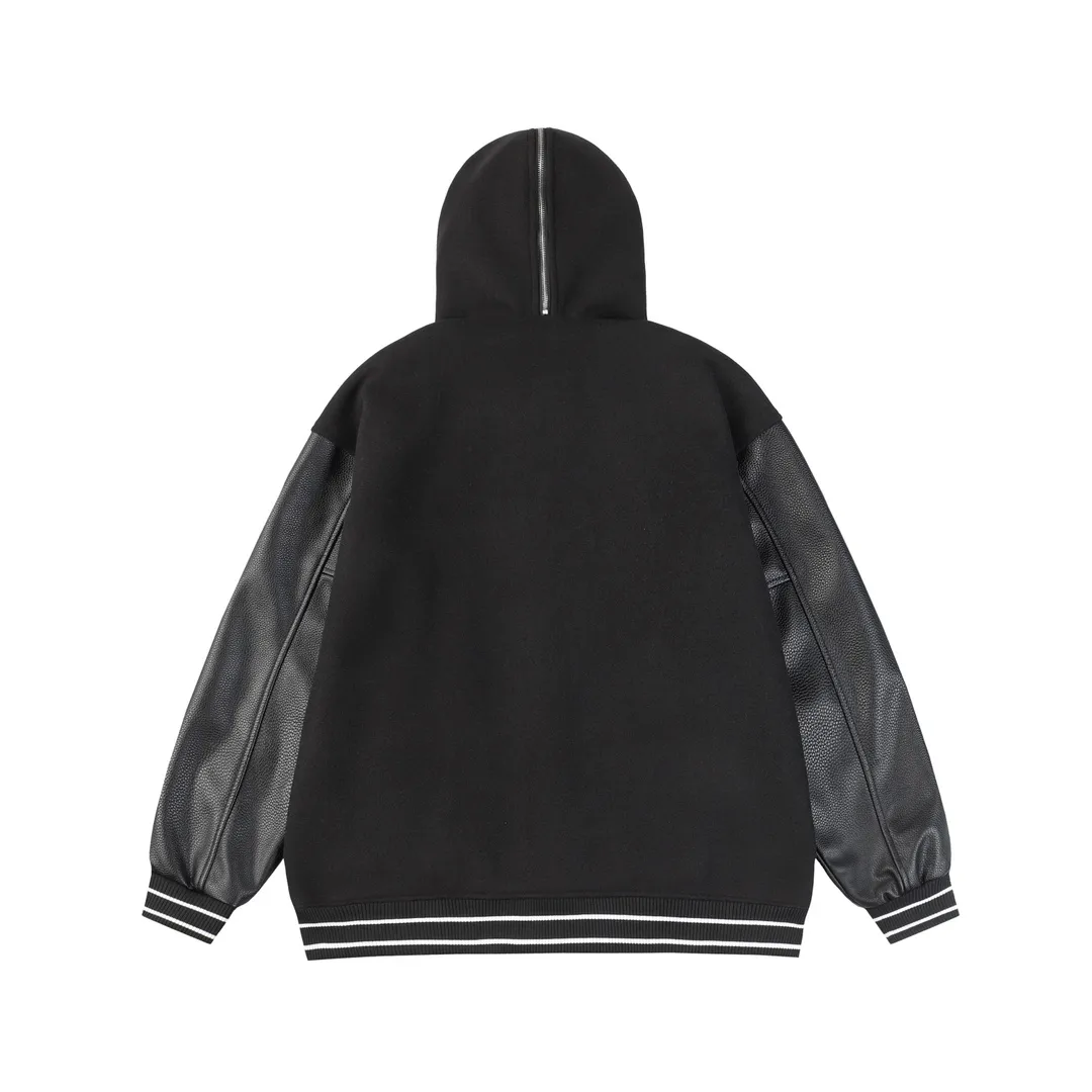 Logo Patch Hooded Varsity Jacket D27023479 — view 9