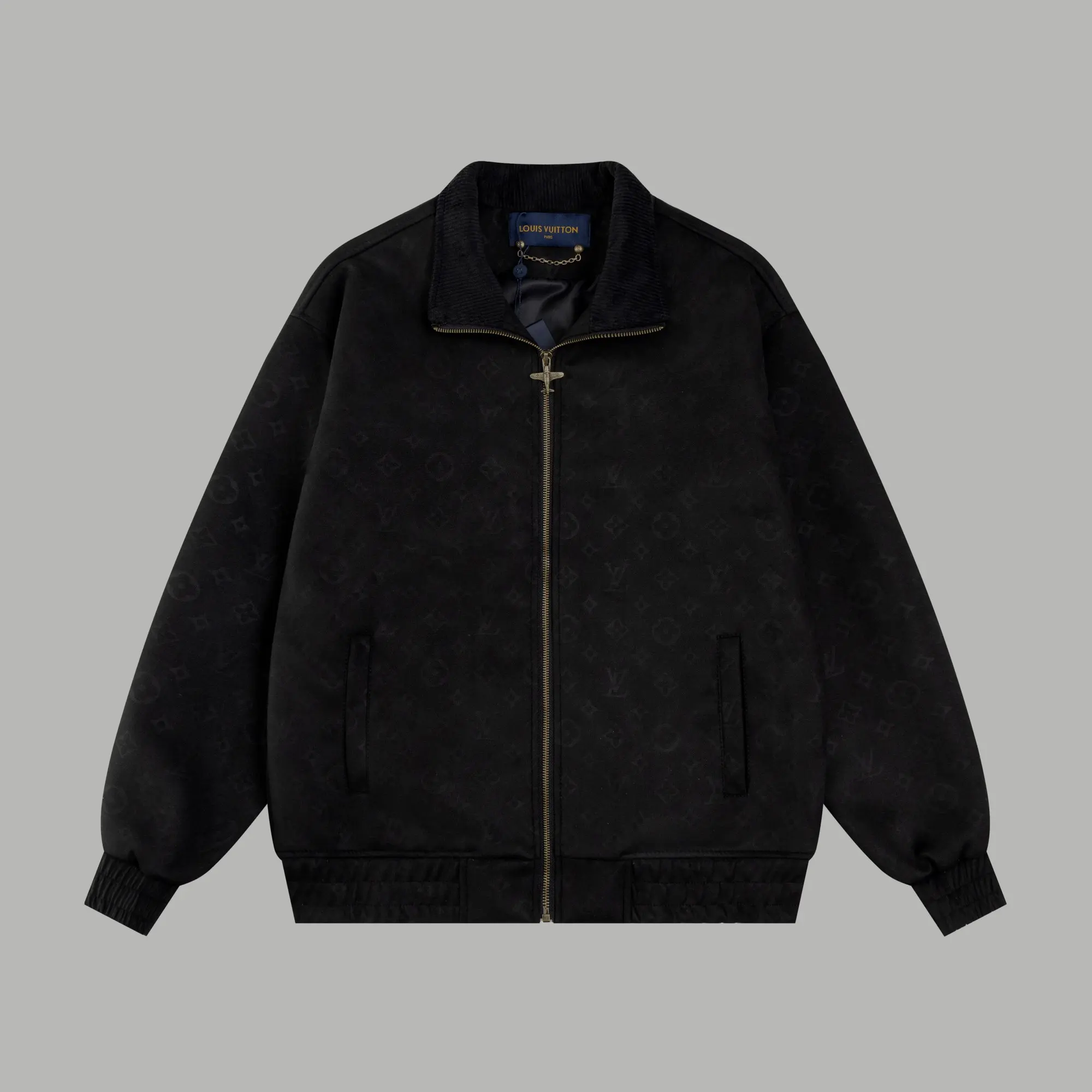 Monogram Embroidered Suede Bomber Jacket D27023482