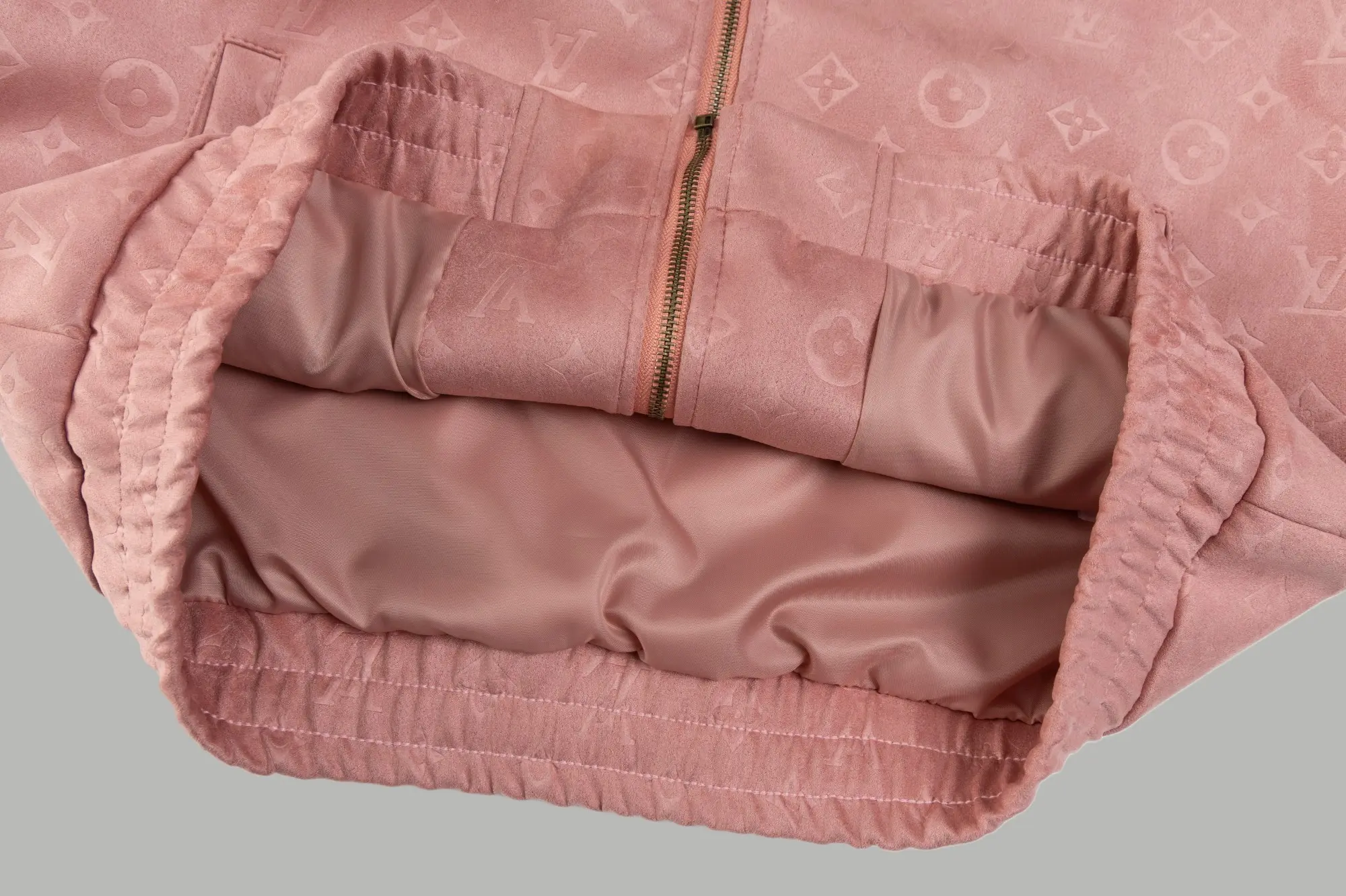 Monogram Embossed Suede Bomber Jacket D27023483 — view 6