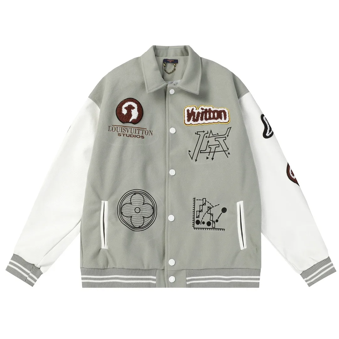 Embroidered Patch Varsity Bomber Jacket D24523480