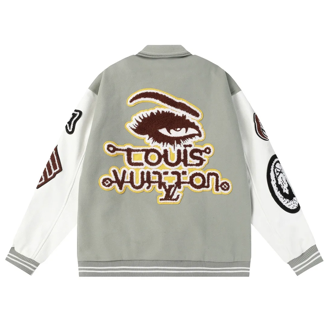 Embroidered Patch Varsity Bomber Jacket D24523480 — view 9