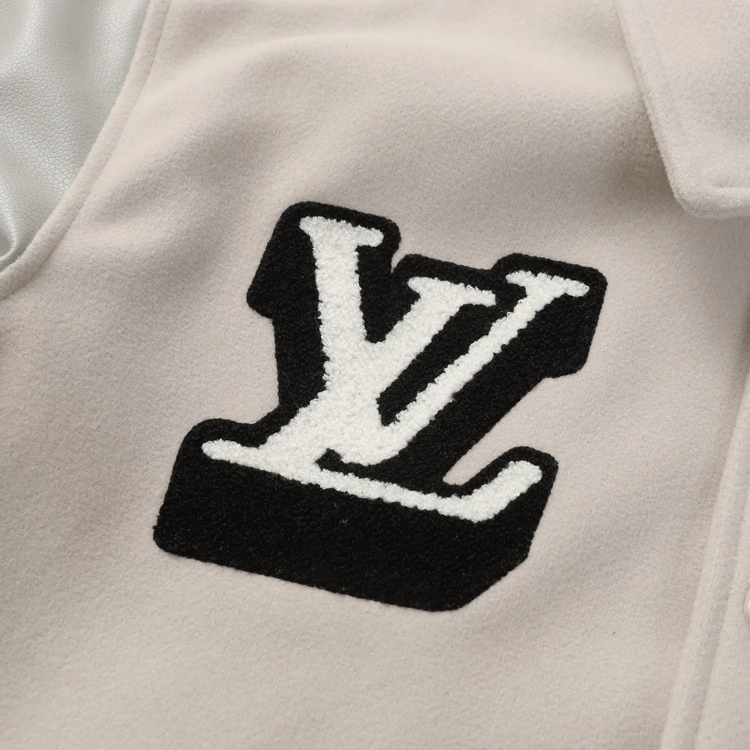 Embroidered Patch Varsity Bomber Jacket D25523476 — view 6