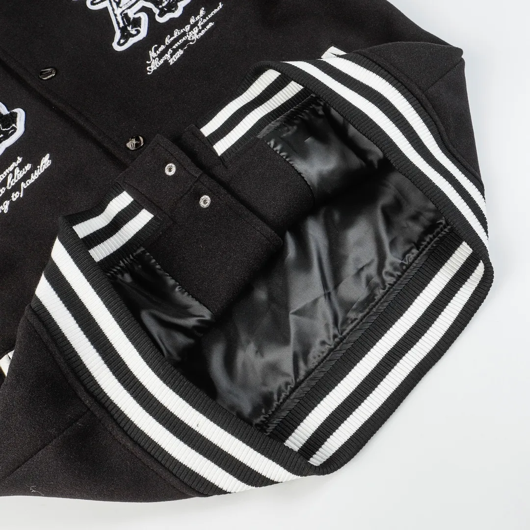 Cupid Embroidered Varsity Bomber Jacket D25523478 — view 5