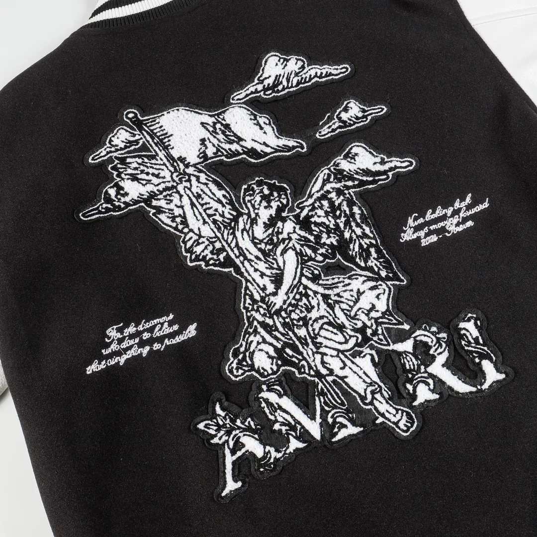 Cupid Embroidered Varsity Bomber Jacket D25523478 — view 8