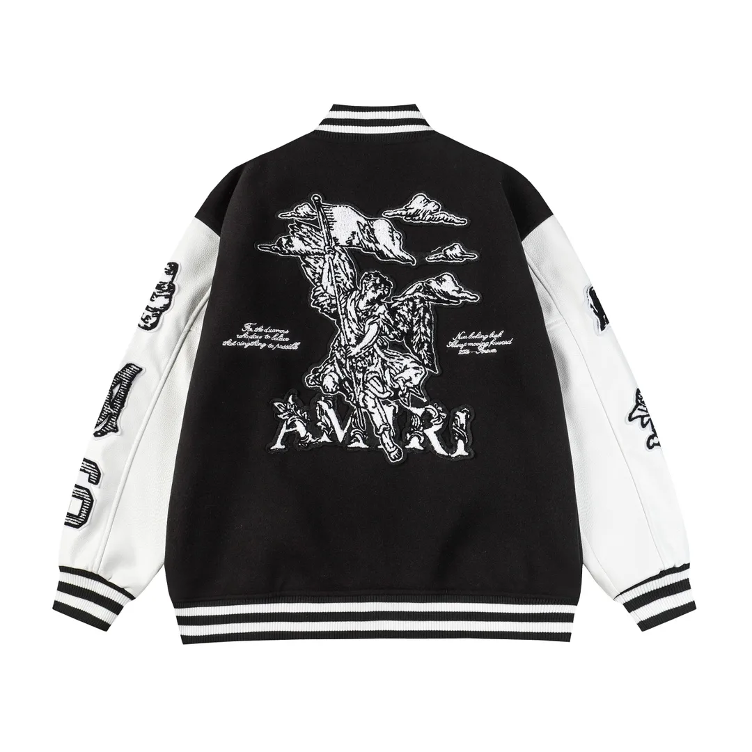 Cupid Embroidered Varsity Bomber Jacket D25523478 — view 9