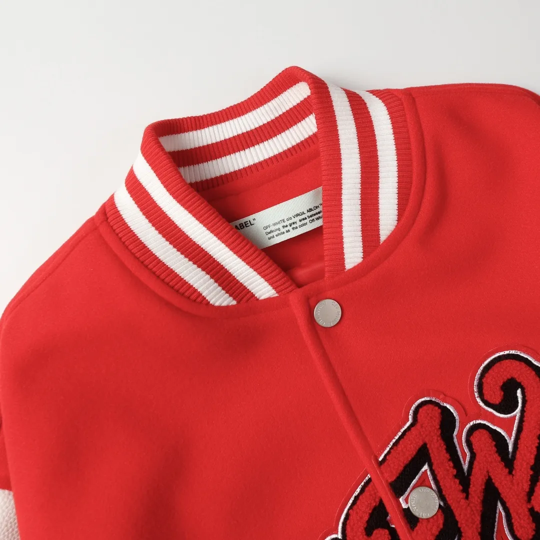 Off-White x NBA Chicago Bulls Varsity Jacket D24523477 — view 2