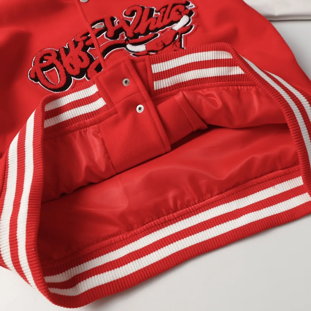 Off-White x NBA Chicago Bulls Varsity Jacket D24523477 — view 4