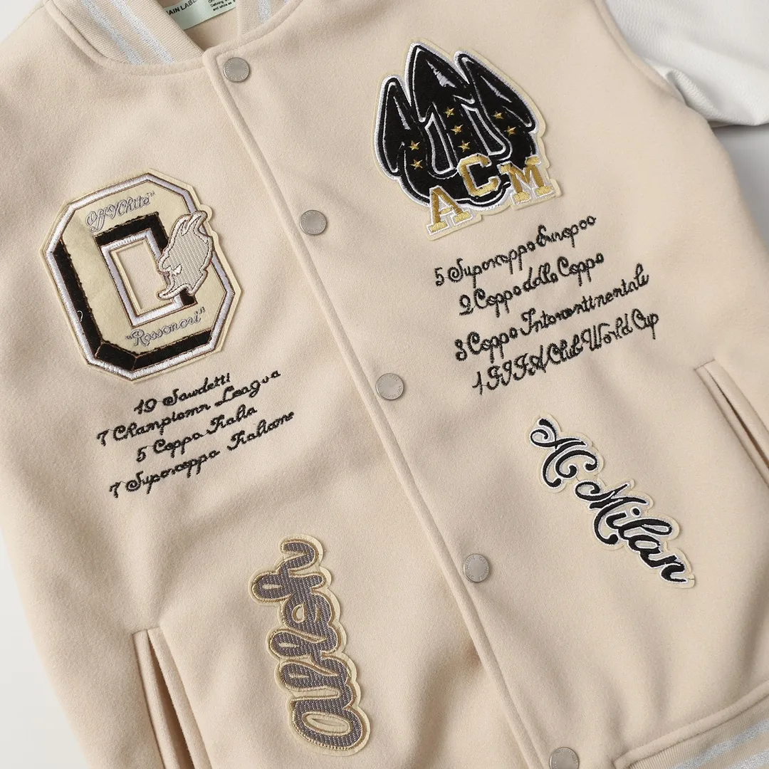 Embroidered Patch Varsity Jacket D25523473 — view 3