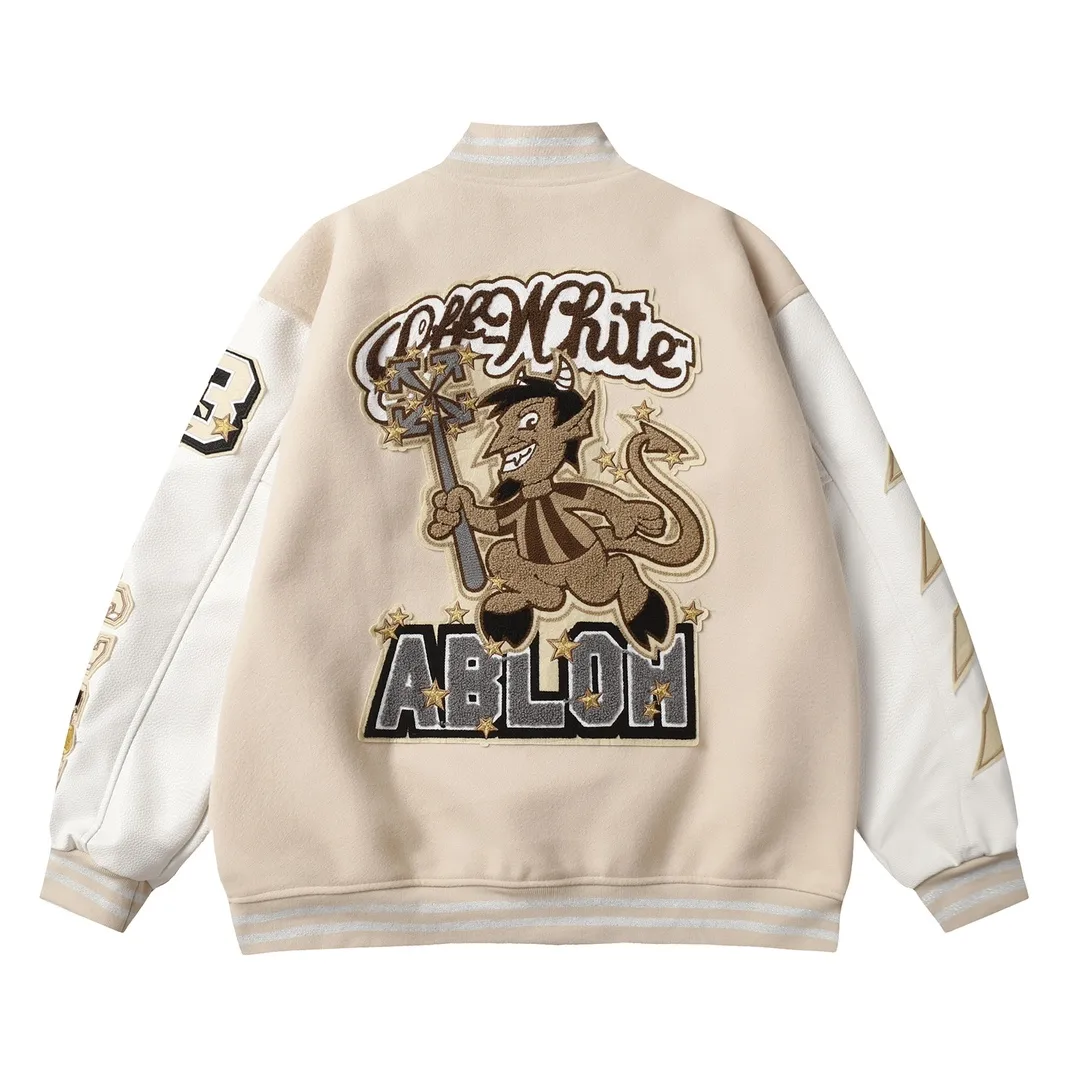 Embroidered Patch Varsity Jacket D25523473 — view 9