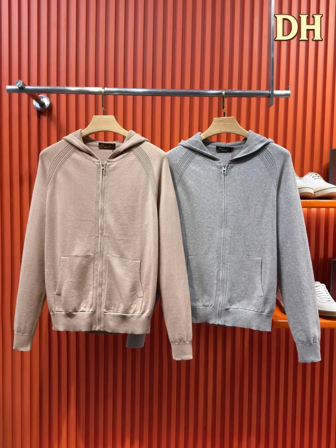 Knit Zip-Up Hooded Cardigan D24521026 — view 3