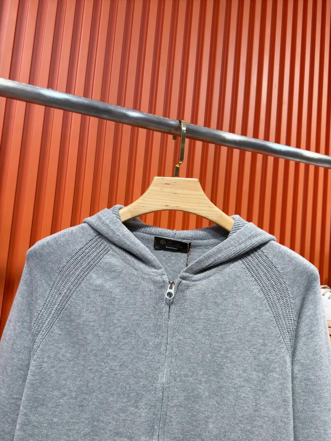 Knit Zip-Up Hooded Cardigan D24521026 — view 4