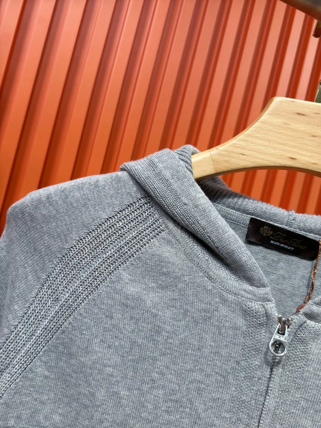 Knit Zip-Up Hooded Cardigan D24521026 — view 5