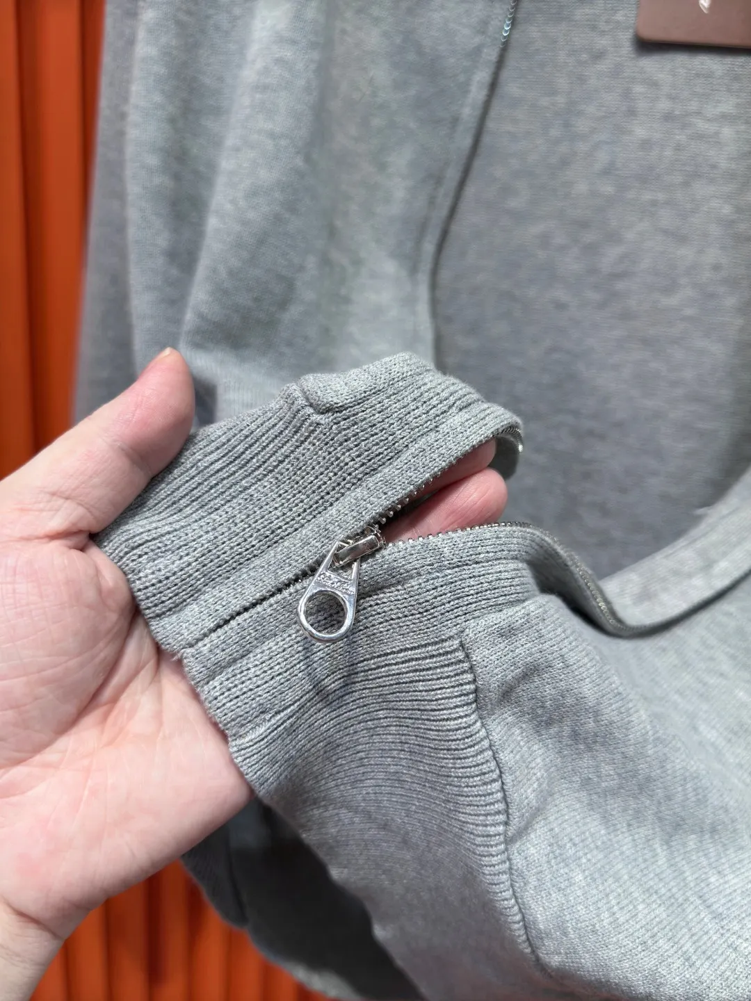 Knit Zip-Up Hooded Cardigan D24521026 — view 8