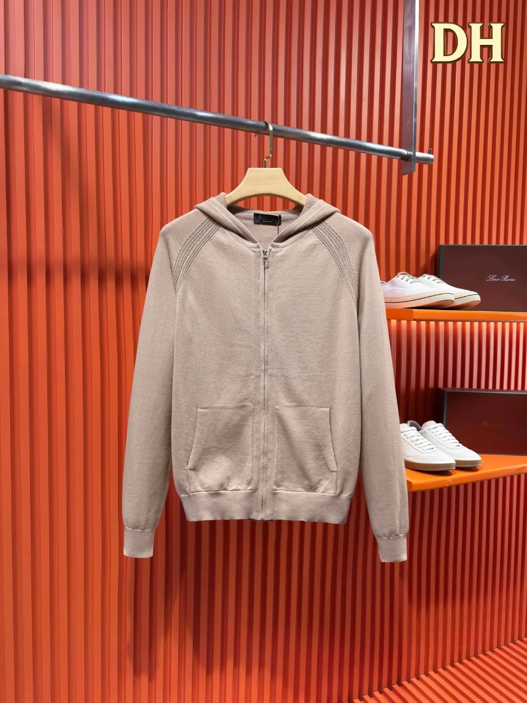 Loro Piana Zip-Up Knit Hoodie D24521025