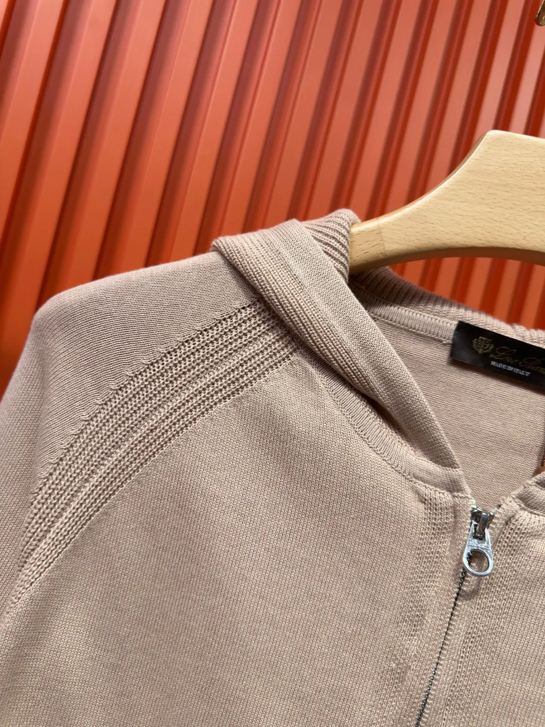 Loro Piana Zip-Up Knit Hoodie D24521025 — view 5