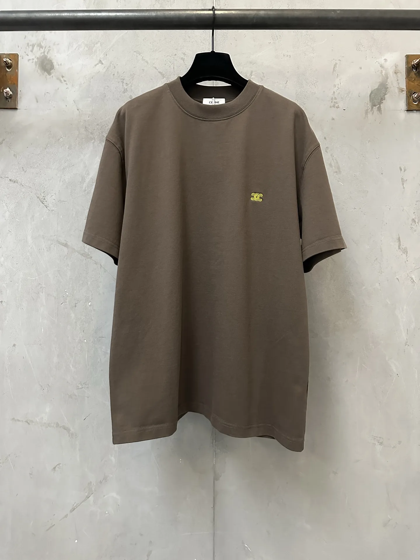 Triomphe Embroidered Heavyweight Cotton T-Shirt D19011594
