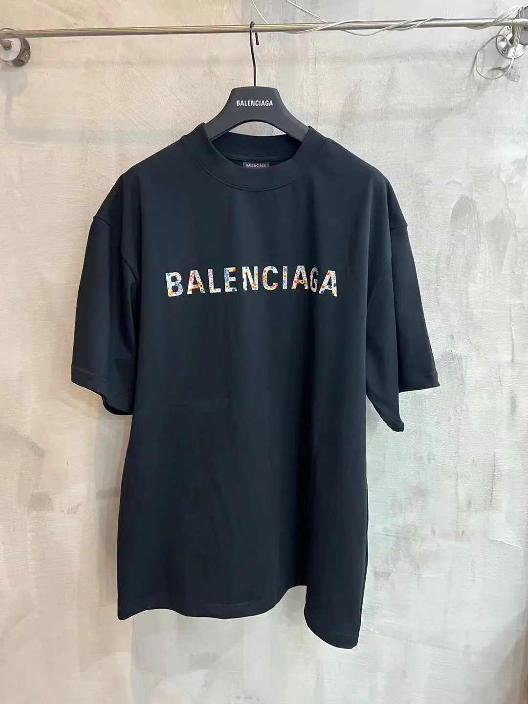 Floral Logo Print Oversized T-Shirt D11519941