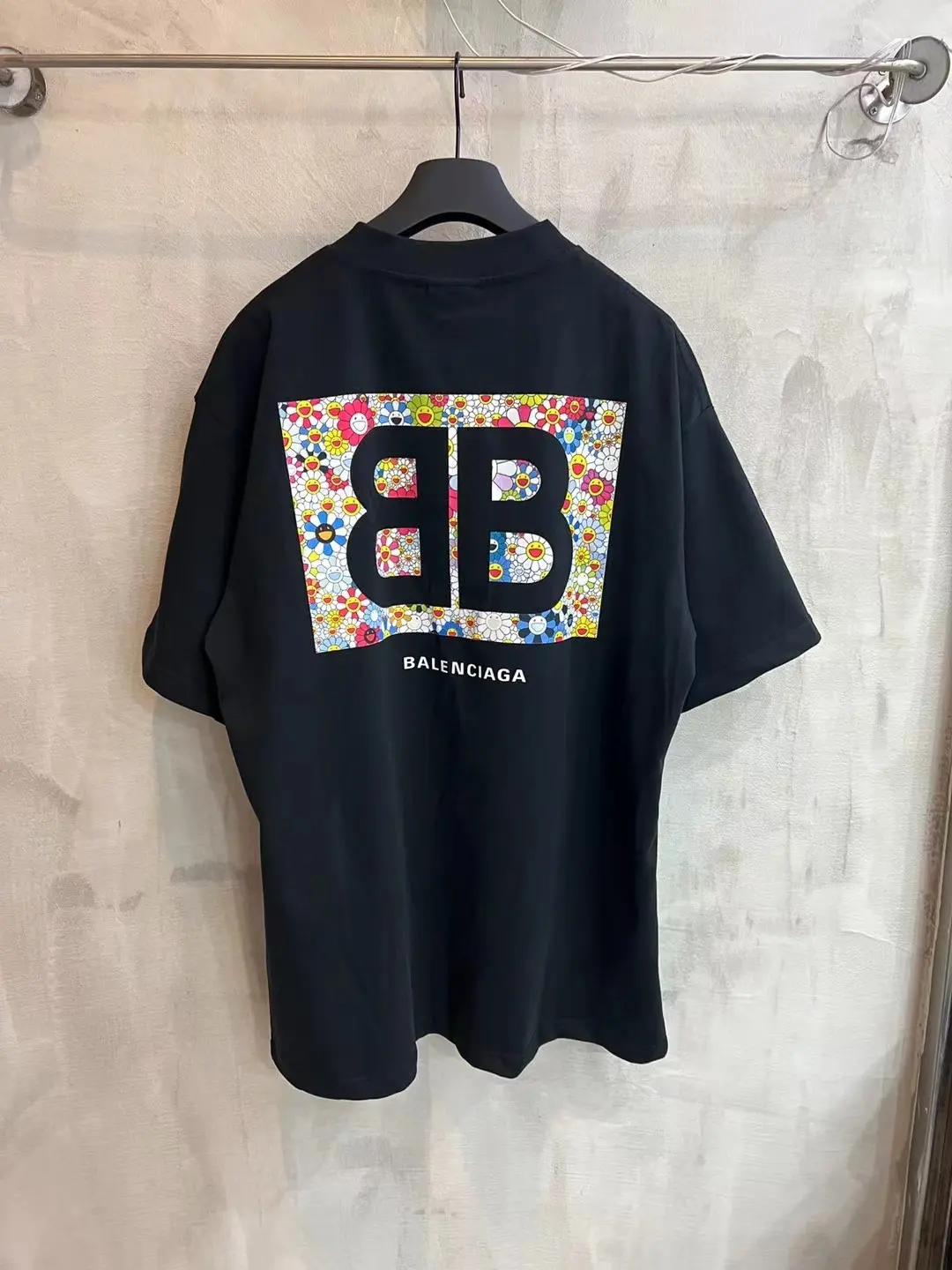 Floral Logo Print Oversized T-Shirt D11519941 — view 2