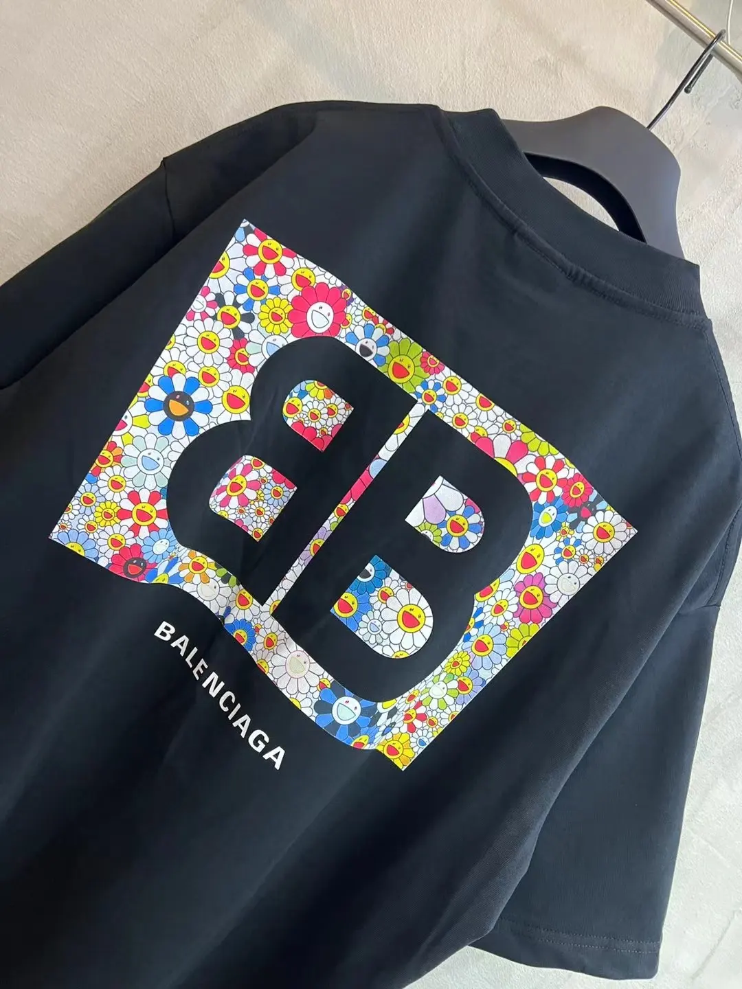 Floral Logo Print Oversized T-Shirt D11519941 — view 6