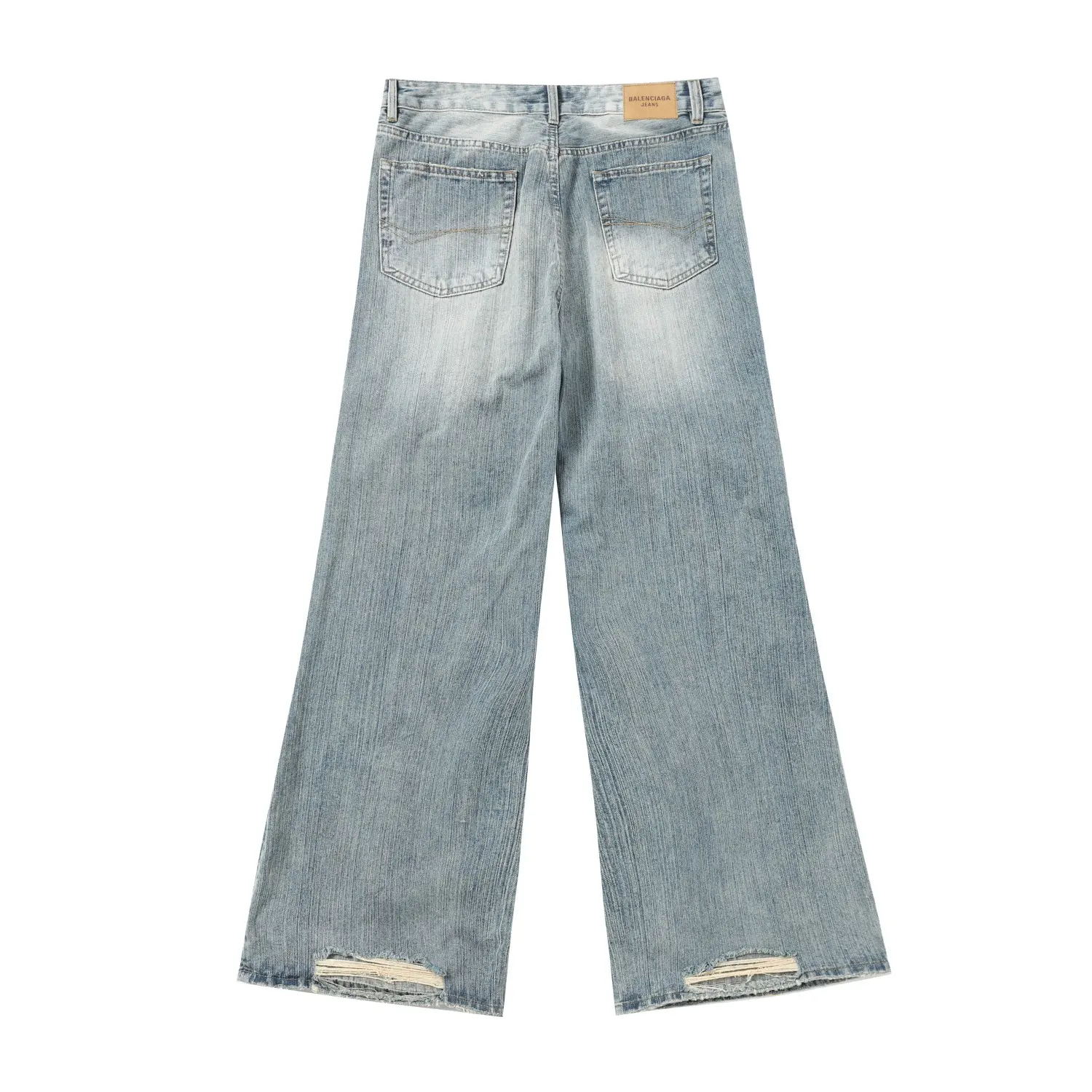 Washed Distressed Flared Jeans D25019988 — view 10