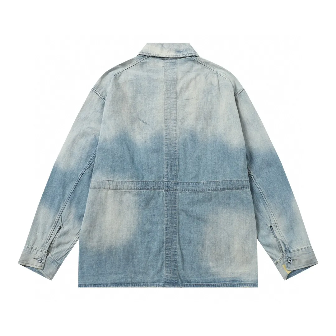 Mud-Dyed Distressed Denim Jacket D17021851 — view 11