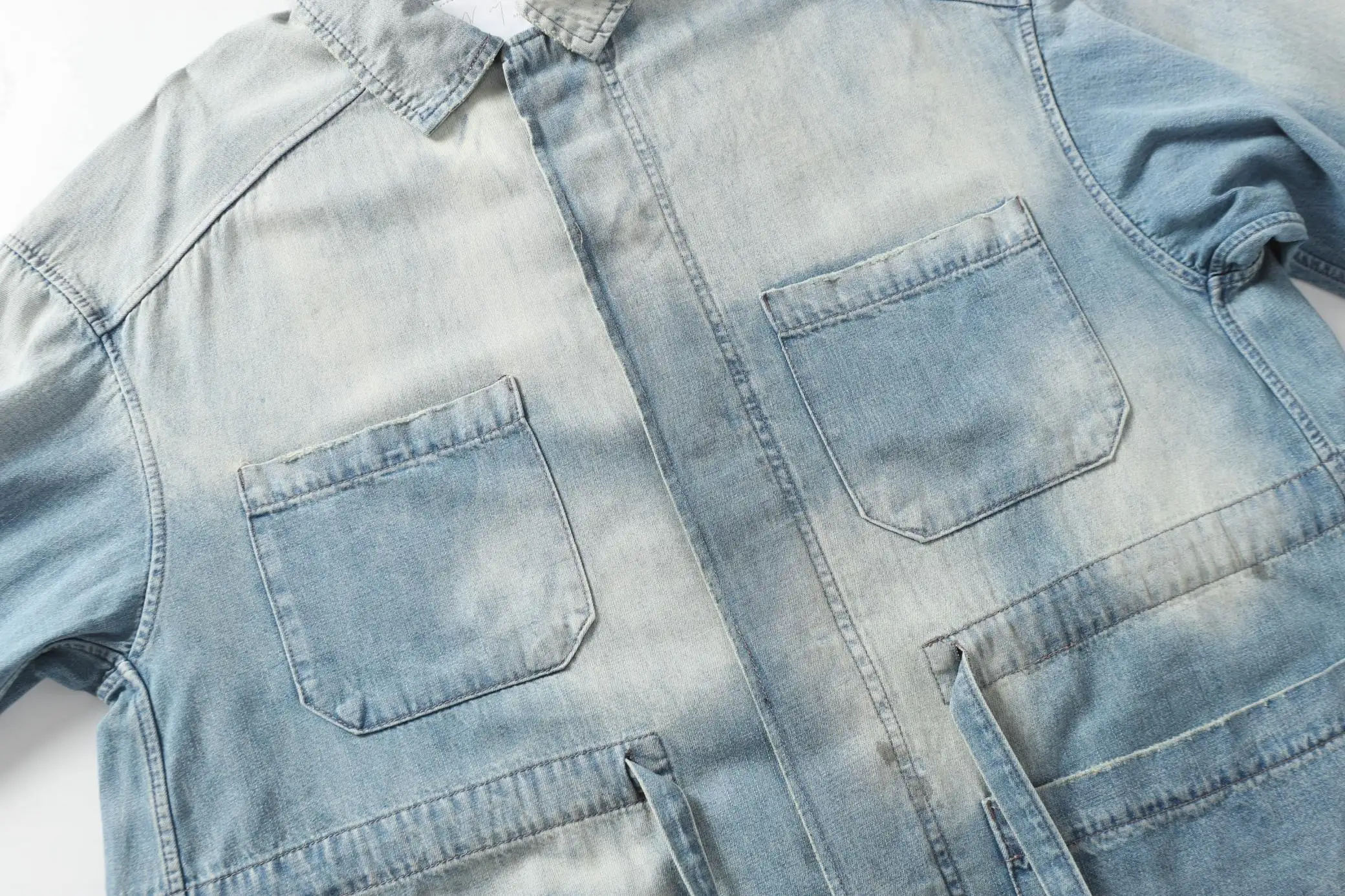Mud-Dyed Distressed Denim Jacket D17021851 — view 13